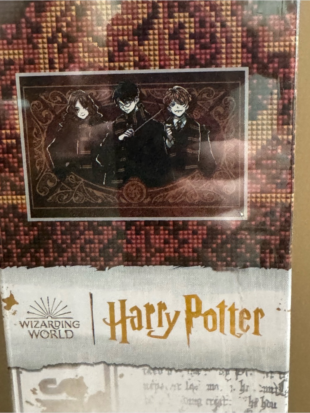 Harry Potter Diamond Art Kit - Red and Gold Mosaic Canvas